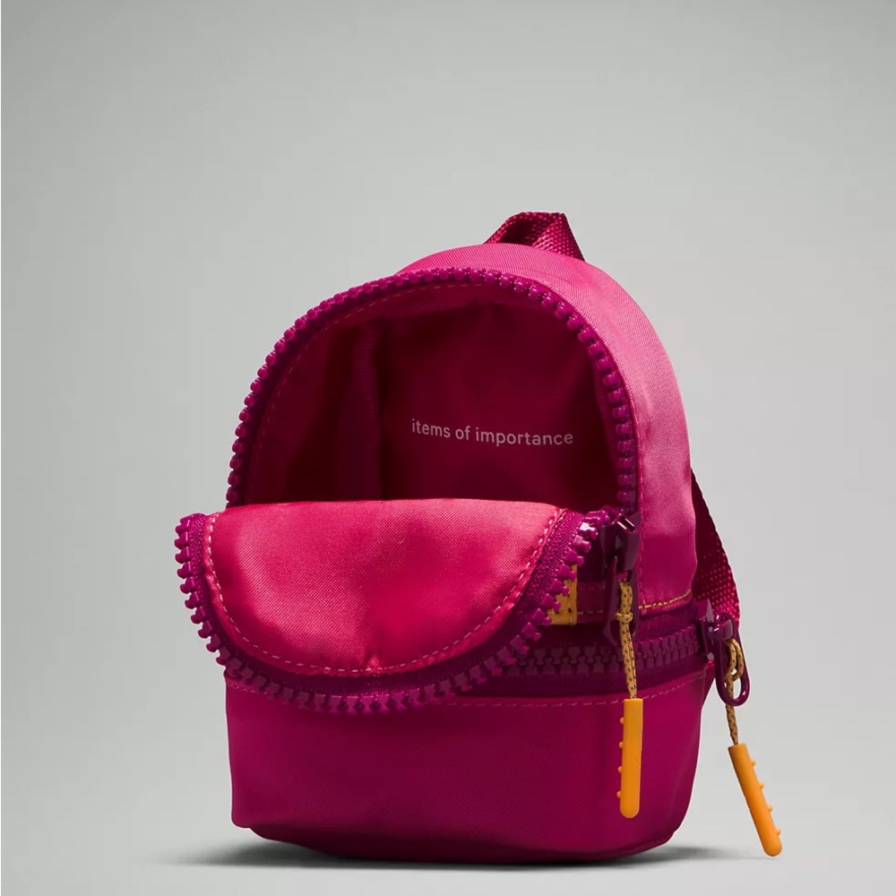 Lululemon City Adventurer Backpack Nano- Mango Dream/Raspberry Coulis/Wild Berry - Picture 6 of 7